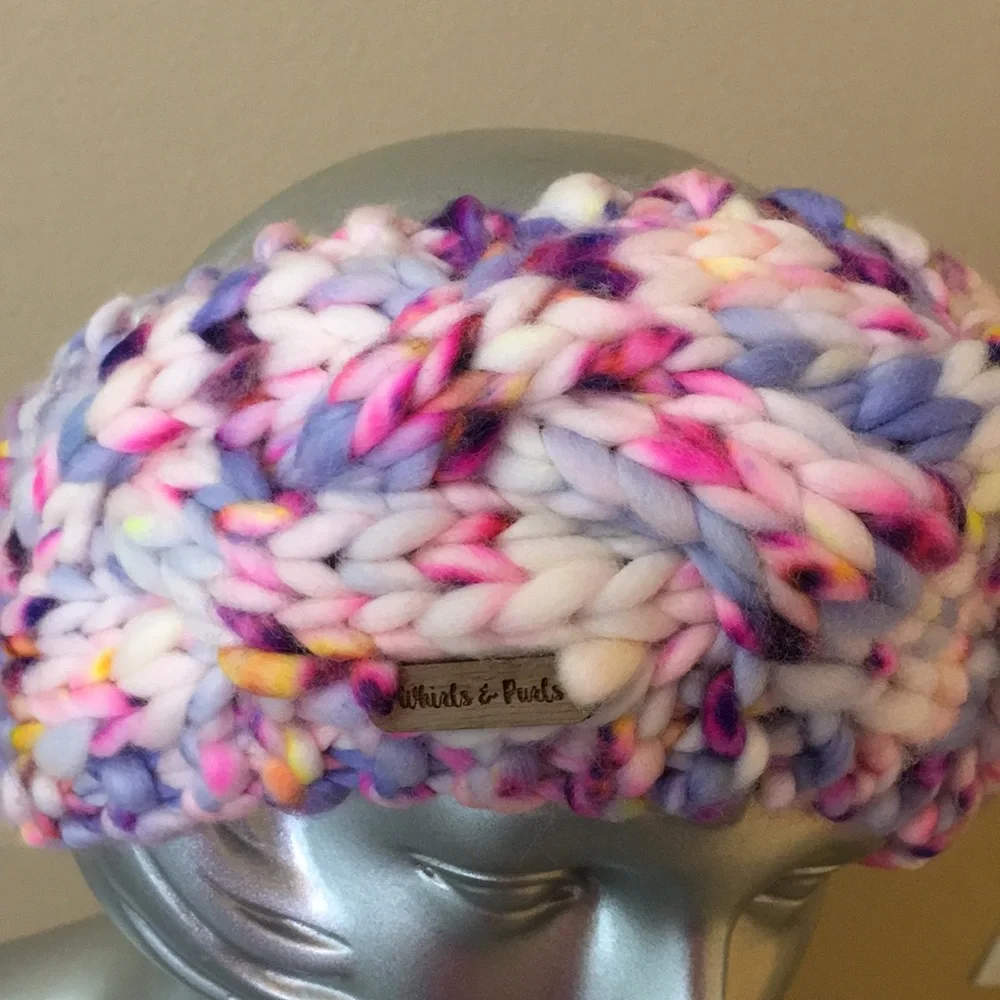 Hand Knit Women's Ear Warmer Headband Merino Wool